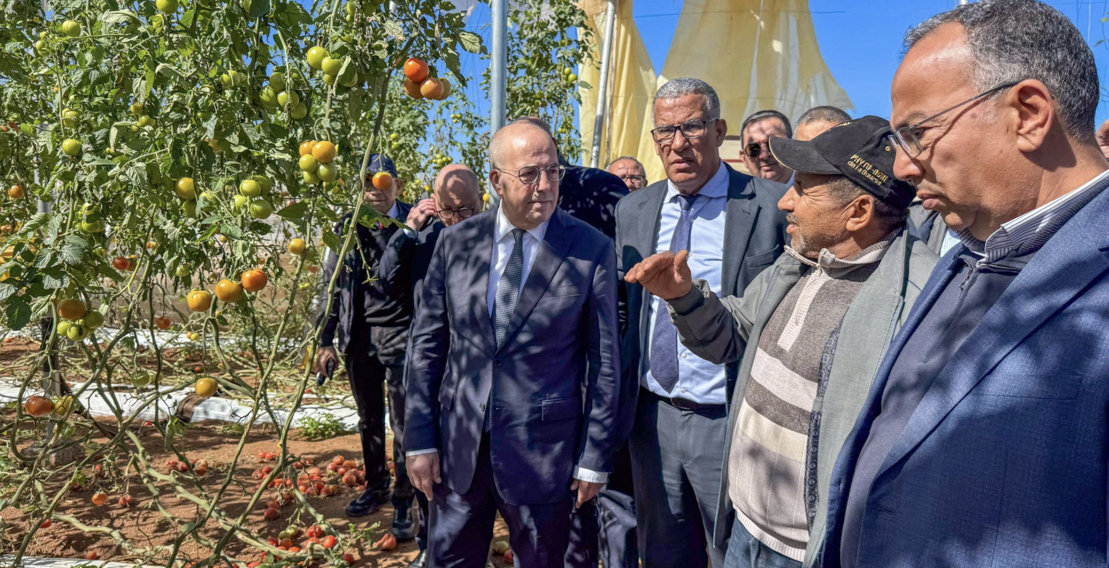 وزير الفلاحة يقيم أضرار الرياح باشتوكة أيت باها